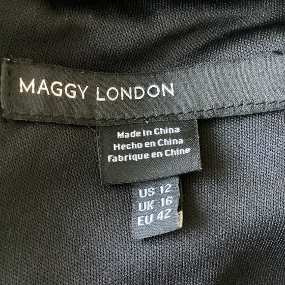 Maggy London Lace Trim A-Line Dress, size 12 - Picture 11 of 15